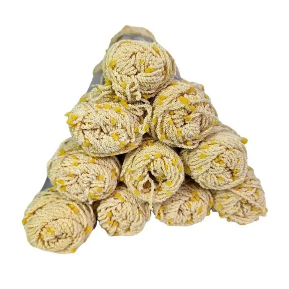 Bucilla Paradise Knitting‎ Yarn Lot of 10 skeins Yellow 504 Acetate Nylon Vintag